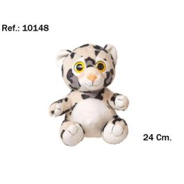 Peluche leopardo ojos 24 cm