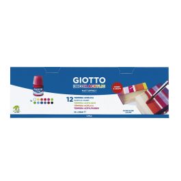 Témperas Giotto Decor Multicolor 12 Piezas 25 ml (12 Unidades)