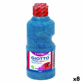 Témpera Giotto Glitter Azul 250 ml (8 Unidades)