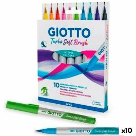 Set de Rotuladores Giotto Turbo Soft Brush Multicolor (10 Unidades) Precio: 48.50000045. SKU: B16664QEQW