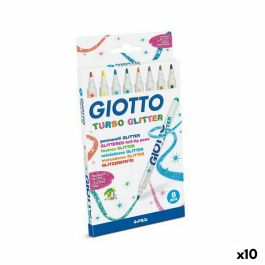 Set de Rotuladores Giotto Turbo Glitter Multicolor (10 Unidades)