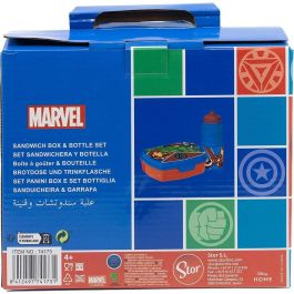 Set de Fiambrera y Bidón The Avengers CZ11275 380 ml 17 cm Plástico