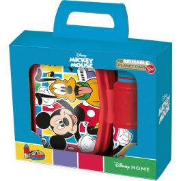 Set de Fiambrera y Bidón Mickey Mouse CZ11277 380 ml 17 cm Plástico