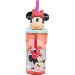 Vaso con Pajita Minnie Mouse CZ11337 Rosa 360 ml 3D