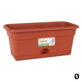 Jardinera con Plato Dem Resistente Marrón Precio: 26.49999946. SKU: S2203356