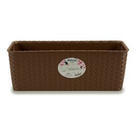 Jardinera Natural Reser Agua 40Cm Marron Stefanplast (12 Unidades) Precio: 58.49999947. SKU: S3601801