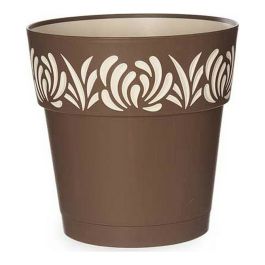 Maceta Plastico 25 Cm Gaia Marron Stefanplast (6 Unidades) Precio: 32.49999984. SKU: S3610143