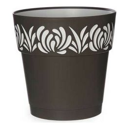 Maceta Plastico 25 Cm Gaia Antracita Stefanplast (6 Unidades) Precio: 32.49999984. SKU: S3610141