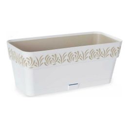 Jardinera Plastico 30 Cm Gaia Blanca Stefanplast (12 Unidades)