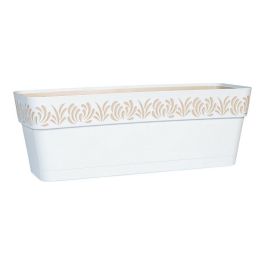 Jardinera Plastico 50Cm Gaia Blanca Stefanplast (12 Unidades) Precio: 89.49999982. SKU: S3610152