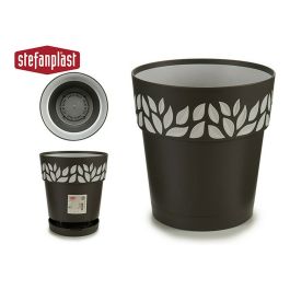 Maceta Plastico 20 Cm Cloe Antracita Stefanplast (12 Unidades) Precio: 35.69000028. SKU: S3603242