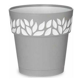 Maceta Plastico 20 Cm Cloe Gris Stefanplast (12 Unidades) Precio: 35.69000028. SKU: S3610120