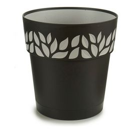 Maceta Plastico 25 Cm Cloe Antracita Stefanplast (6 Unidades) Precio: 31.95000039. SKU: S3603244