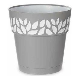Maceta Plastico 25 Cm Cloe Gris Stefanplast (6 Unidades) Precio: 31.95000039. SKU: S3610122