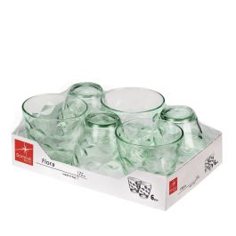 Set 6 Vasos Bajos Vidrio Flora Bormioli Rocco 26 cL