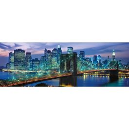 CLEMENTONI Puzzle Panorama Puente de Brooklyn New York 1000 Piezas 98x33cm
