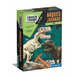 Juego arqueojugando t-rex fosforescente. excava en el bloque y desentierra los restos del tiranosaurio. 15x21x5.5 cm Precio: 9.9946. SKU: B1JGQD3TX5