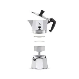 Cafetera Italiana Bialetti Moka Express Plateado Aluminio Metal 60 ml 1 Taza Cafetera Italiana Bialetti Moka Express Plateado Aluminio Metal 60 ml 1 Taza