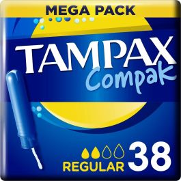 Tampones Regulares Tampax Compak 38 unidades Precio: 7.2272728. SKU: S05106212