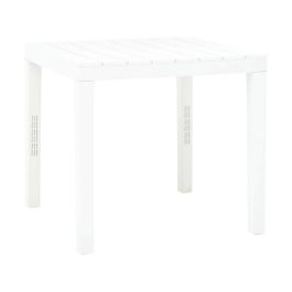 Mesa de Comedor IPAE Progarden Bali Blanco 78 x 78 x 72 cm