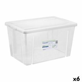 Caja de Almacenaje con Tapa Tontarelli Linea box 54 L 59 x 39 x 33 cm (6 Unidades)