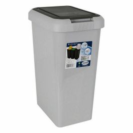 Cubo de basura Inde Touch&lif Gris (6 Unidades)