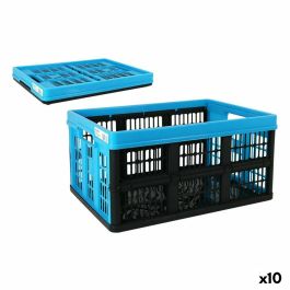 Caja Plegable con Asas Tontarelli Voilà Azul 53 x 37 x 27 cm (10 Unidades)