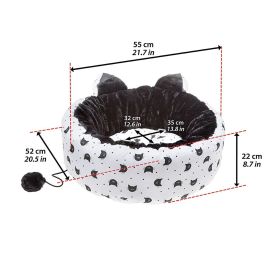Cama para Gato Ferplast Bedding Blanco Negro Cama para Gato Ferplast Bedding Blanco Negro