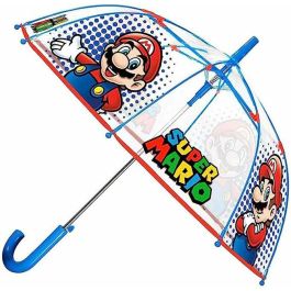 Paraguas Super Mario Perletti Transparente Fibra de Vidrio 74 cm Infantil Paraguas Super Mario Perletti Transparente Fibra de Vidrio 74 cm Infantil