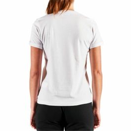 Camiseta de Manga Corta Mujer Kappa Cabou Blanco