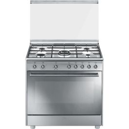 Cocina de Gas Smeg SX91SV9 Plateado Cocina de Gas Smeg SX91SV9 Plateado