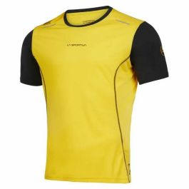 Camiseta de Manga Corta Hombre La Sportiva Tracer Amarillo Negro