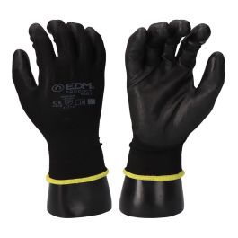 Edm Guante keep safe® de Poliéster Recubierto de Poliuretano, Palma PU Negra, Talla 6, para Bricolaje y Montaje Precio: 1.49999949. SKU: B1FTS3M9V2