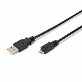 Ewent EW-UAB-010-MC cable USB 1 m USB 2.0 Micro-USB A USB A Negro Precio: 6.95000042. SKU: S0231884