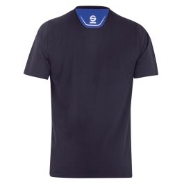 Camiseta de Manga Corta Hombre Sparco TECH STRETCH Azul marino