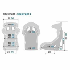 Asiento Sparco CIRCUIT QRT Coche Negro FIA 8855-1999