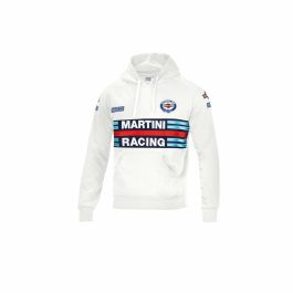 Sudadera con Capucha Hombre Sparco Martini Racing Blanco