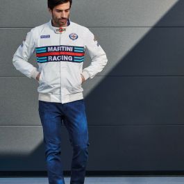 Chaqueta Deportiva para Hombre Sparco Martini Racing Blanco