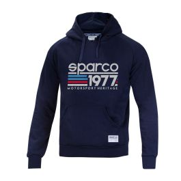 Sudadera con Capucha Hombre Sparco 1977 Azul oscuro XL