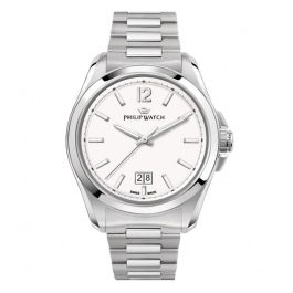 Reloj Hombre Philip Watch AMALFI Blanco Plateado (Ø 43 mm) Precio: 317.6250003509. SKU: B1CM5LEHG2