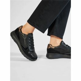 Zapatillas Casual Mujer Geox Alleniee Negro