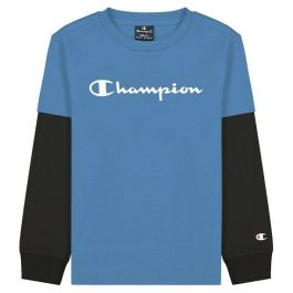 Camiseta de Manga Corta Infantil Champion Two Sleeves Azul Precio: 21.95000016. SKU: S6430931