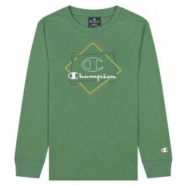 Camiseta de Manga Larga Infantil Champion Athletic Crewneck Verde