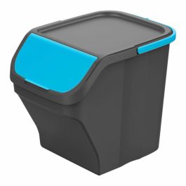 Cubo de Basura para Reciclaje Mondex Stack N' Sort Azul Gris 25 L Apilable Con Tapa 40 x 30 x 34 cm Precio: 11.49999972. SKU: B14TRZ94AS