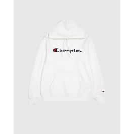 Sudadera con Capucha Hombre Champion HOODED SWEATSHIRT 220253 WHT Blanco