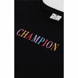 Camiseta de Manga Corta Mujer Champion Crewneck Croptop Negro