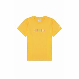 Camiseta de Manga Corta Mujer Champion Crewneck Croptop Amarillo