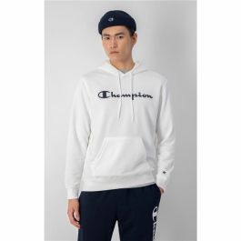 Sudadera con Capucha Hombre Champion Blanco Sudadera con Capucha Hombre Champion Blanco