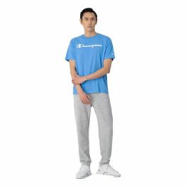 Camiseta de Manga Corta Hombre Champion Crewneck Azul