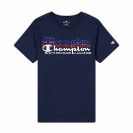 Camiseta de Manga Corta Niño Champion Crewneck Azul